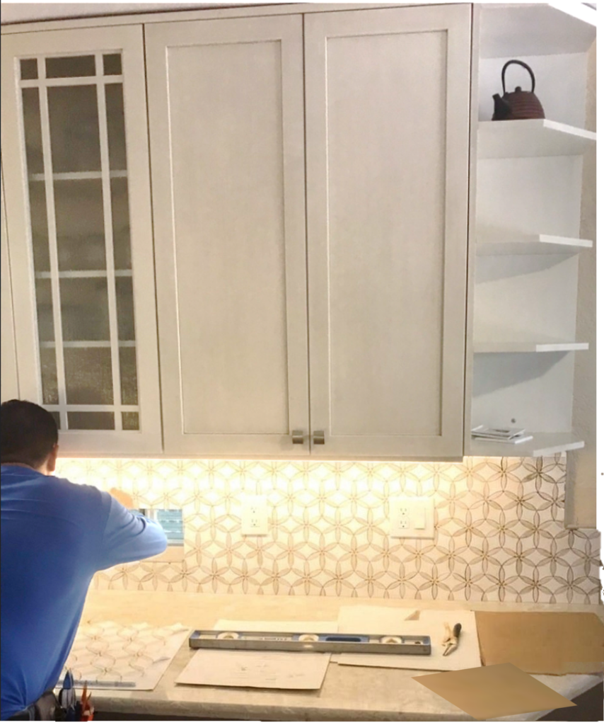 Kitchen REmodel During Tile Work